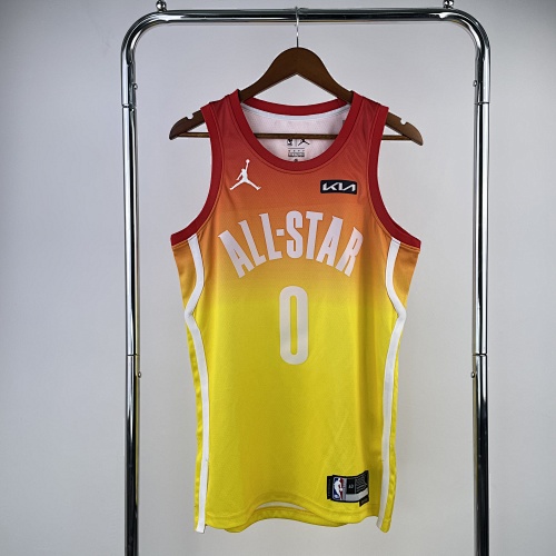 Jayson Tatum #0 All-Star Yellow 23 Season Basketball Jersey